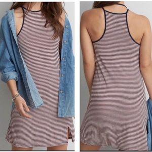 American Eagle Stripped Halter Dress